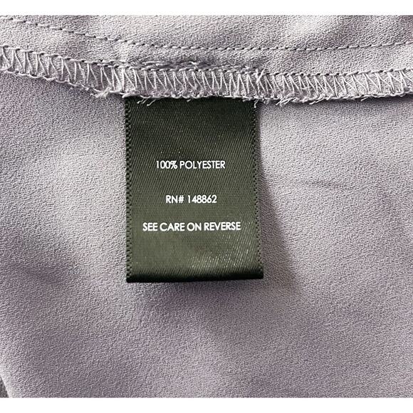 Torrid Harper Georgette Pullover Tunic Blouse 3/4 Sleeve Gray Ridge Plus Size 0X - Picture 10 of 10